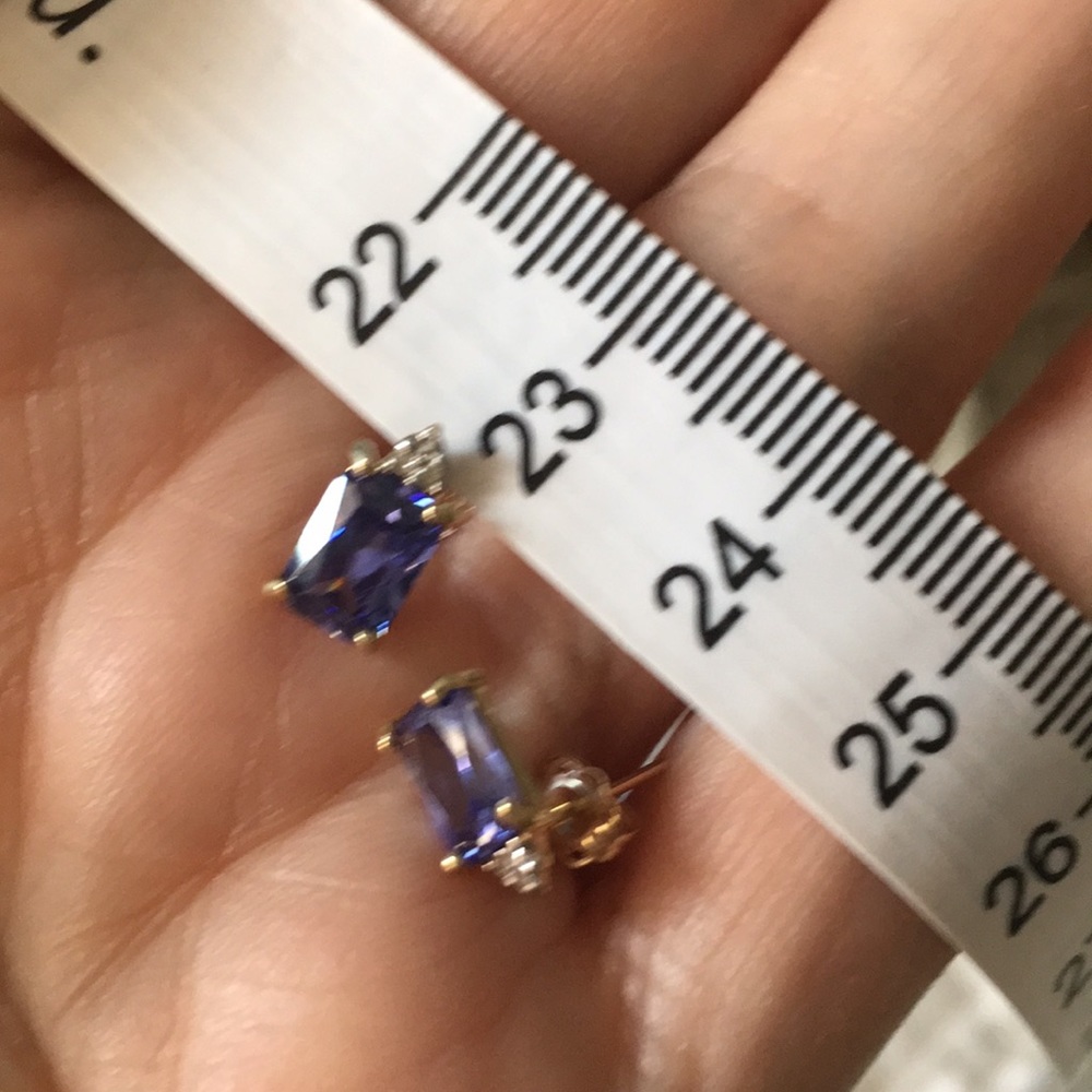 ❤️❤️❤️❤️‍🩹3.12 CARAT LAB TANZANITE 10K SOLID GOLD OCTAGON ❤️❤️❤️ - Picture 4 of 6
